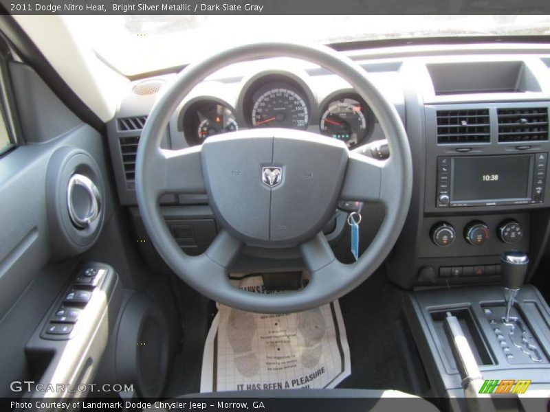 Bright Silver Metallic / Dark Slate Gray 2011 Dodge Nitro Heat