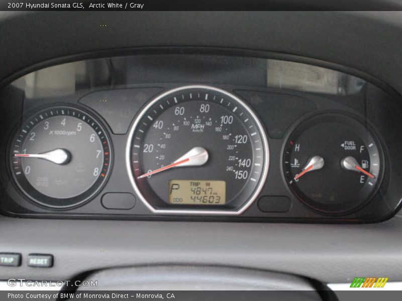 Arctic White / Gray 2007 Hyundai Sonata GLS