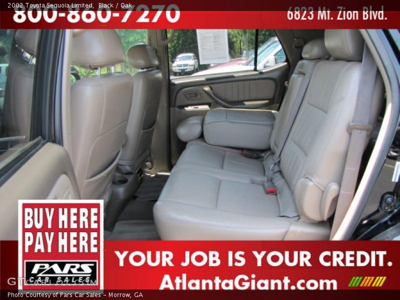 Black / Oak 2002 Toyota Sequoia Limited