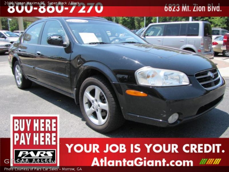 Super Black / Black 2000 Nissan Maxima SE