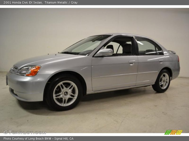 Titanium Metallic / Gray 2001 Honda Civic EX Sedan