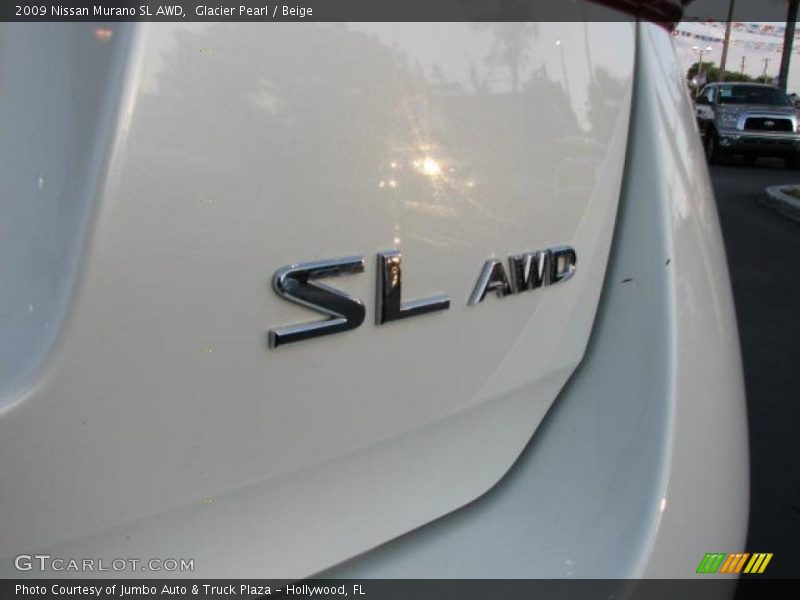 Glacier Pearl / Beige 2009 Nissan Murano SL AWD