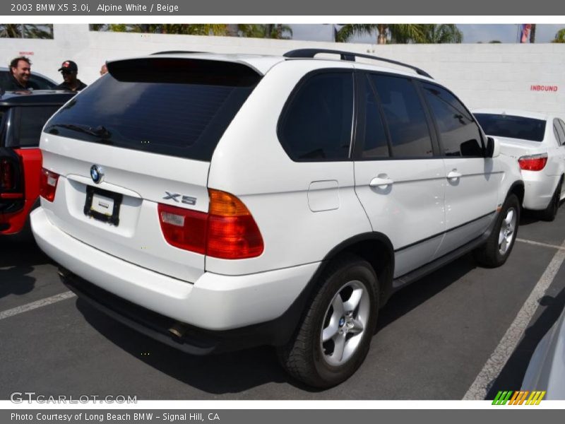 Alpine White / Beige 2003 BMW X5 3.0i