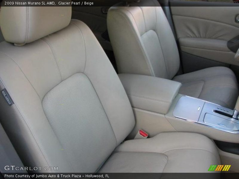 Glacier Pearl / Beige 2009 Nissan Murano SL AWD