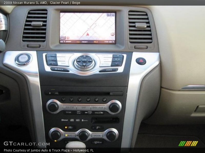 Glacier Pearl / Beige 2009 Nissan Murano SL AWD