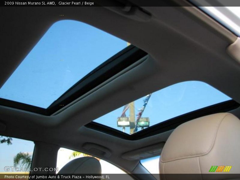 Glacier Pearl / Beige 2009 Nissan Murano SL AWD