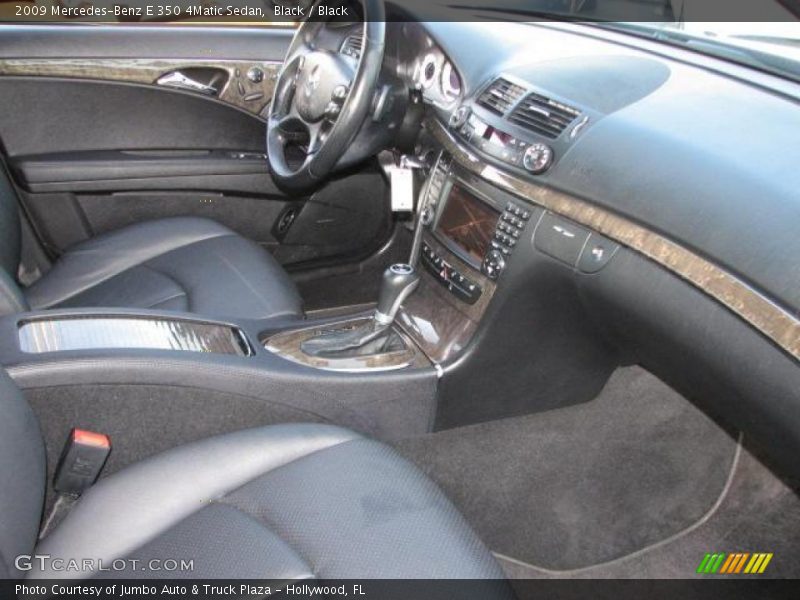 Black / Black 2009 Mercedes-Benz E 350 4Matic Sedan