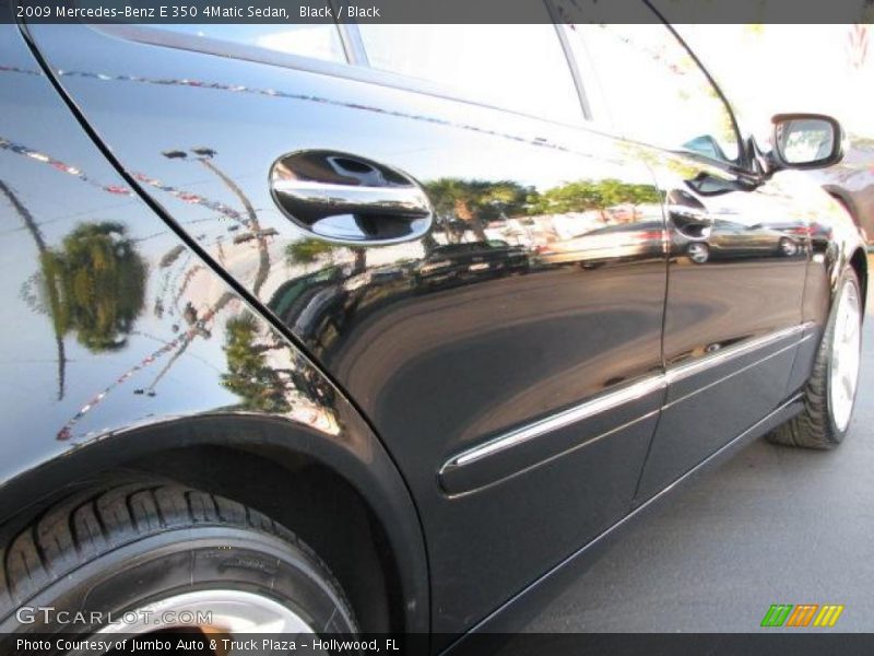 Black / Black 2009 Mercedes-Benz E 350 4Matic Sedan