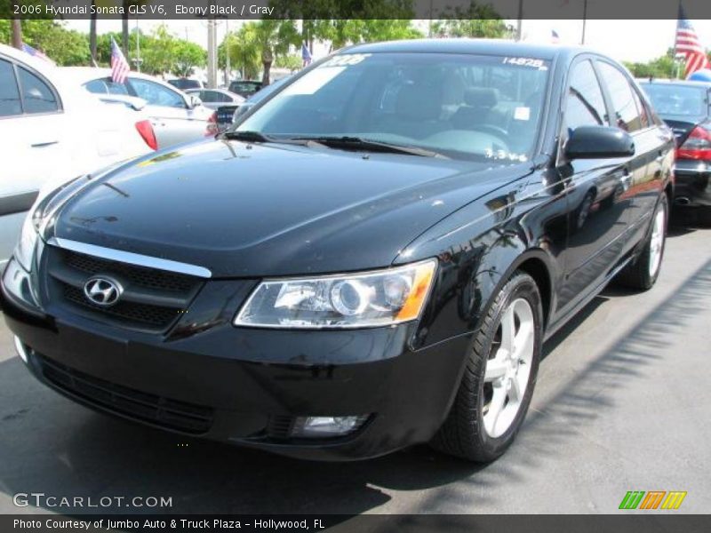 Ebony Black / Gray 2006 Hyundai Sonata GLS V6
