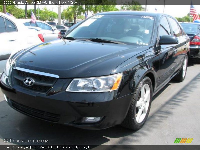 Ebony Black / Gray 2006 Hyundai Sonata GLS V6