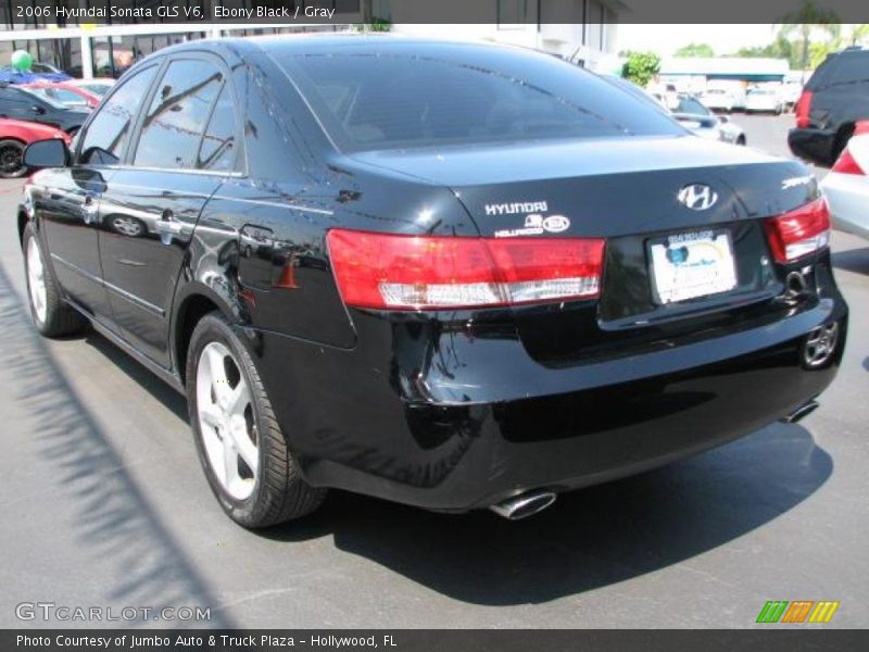Ebony Black / Gray 2006 Hyundai Sonata GLS V6