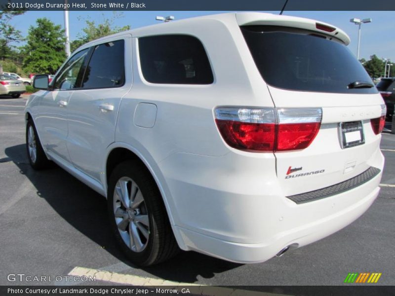 Stone White / Black 2011 Dodge Durango Heat