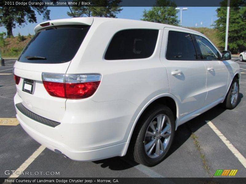 Stone White / Black 2011 Dodge Durango Heat