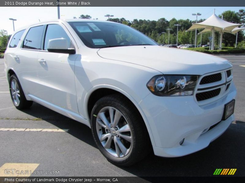 Stone White / Black 2011 Dodge Durango Heat