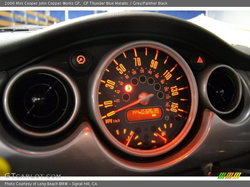 GP Thunder Blue Metallic / Grey/Panther Black 2006 Mini Cooper John Copper Works GP