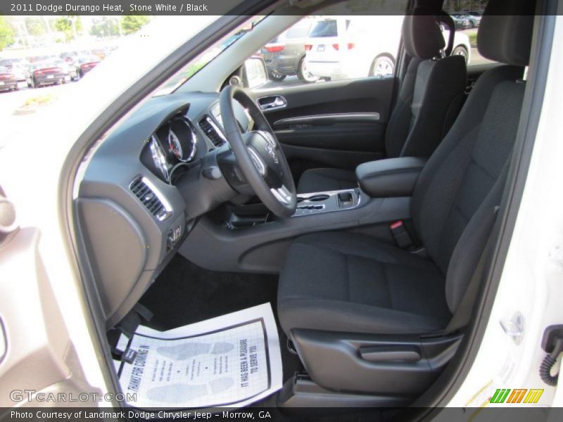 Stone White / Black 2011 Dodge Durango Heat