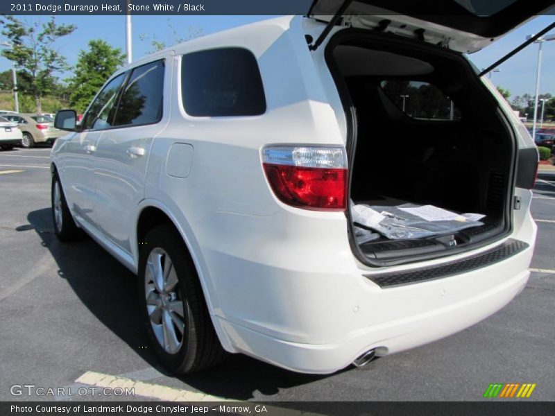 Stone White / Black 2011 Dodge Durango Heat
