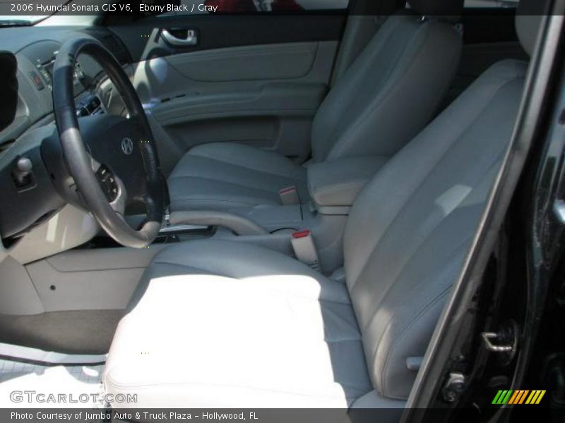 Ebony Black / Gray 2006 Hyundai Sonata GLS V6