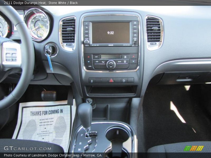 Stone White / Black 2011 Dodge Durango Heat