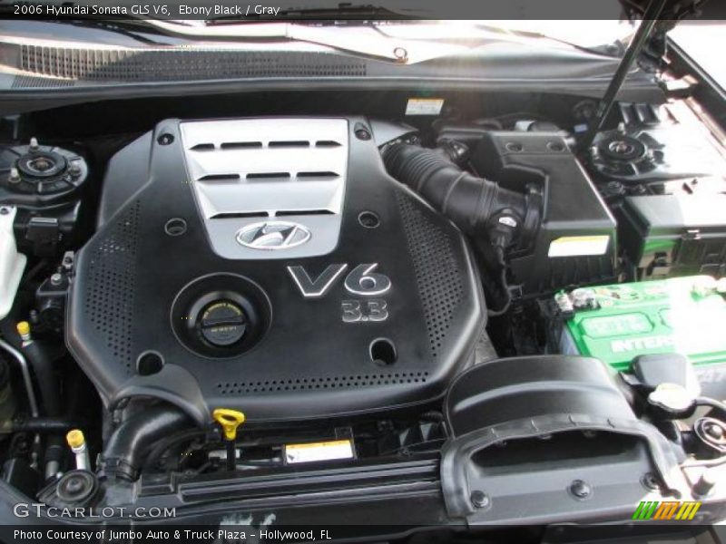 Ebony Black / Gray 2006 Hyundai Sonata GLS V6