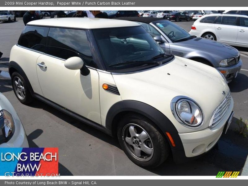 Pepper White / Punch Carbon Black Leather 2009 Mini Cooper Hardtop