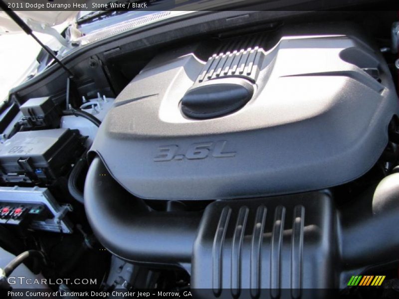 Stone White / Black 2011 Dodge Durango Heat