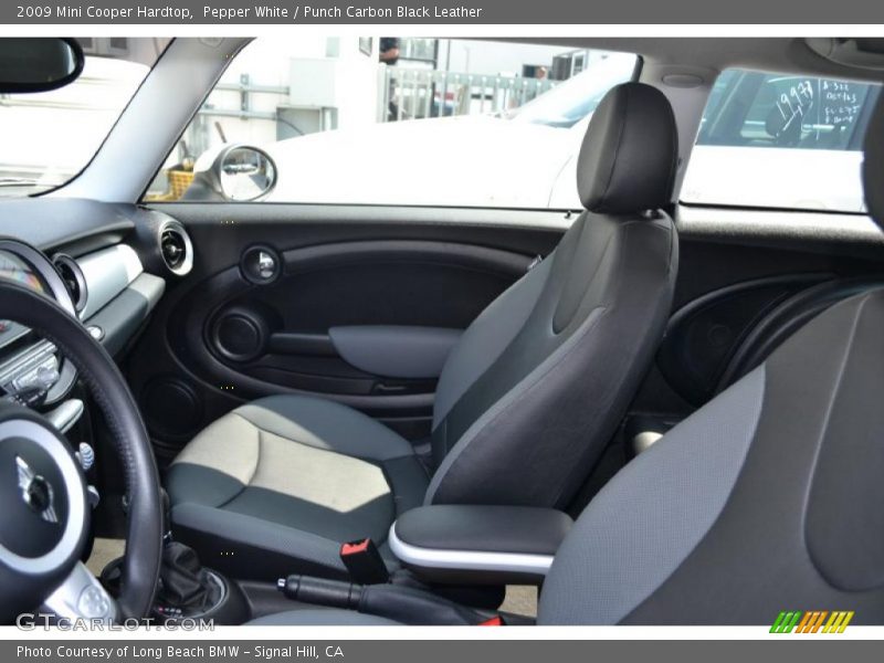 Pepper White / Punch Carbon Black Leather 2009 Mini Cooper Hardtop