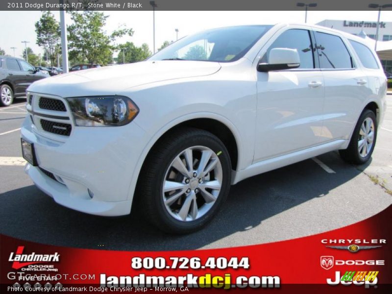 Stone White / Black 2011 Dodge Durango R/T