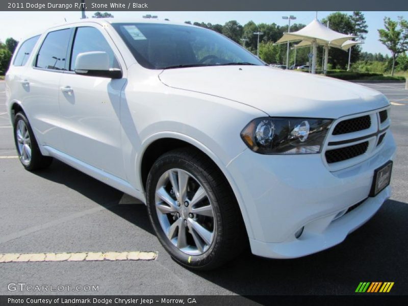 Stone White / Black 2011 Dodge Durango R/T