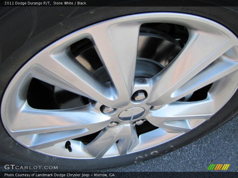 Stone White / Black 2011 Dodge Durango R/T