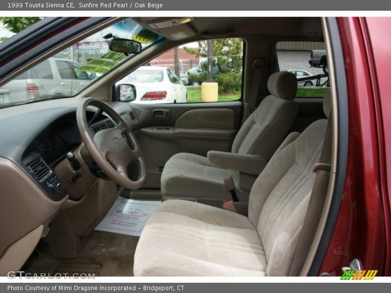 Sunfire Red Pearl / Oak Beige 1999 Toyota Sienna CE