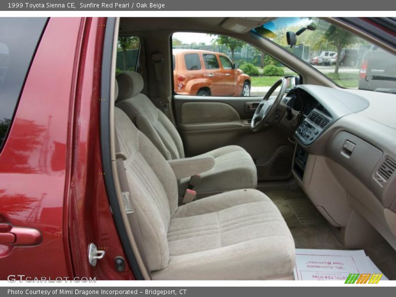 Sunfire Red Pearl / Oak Beige 1999 Toyota Sienna CE