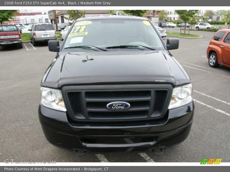 Black / Medium Flint Grey 2008 Ford F150 STX SuperCab 4x4