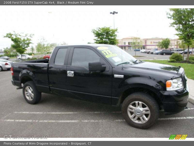 Black / Medium Flint Grey 2008 Ford F150 STX SuperCab 4x4