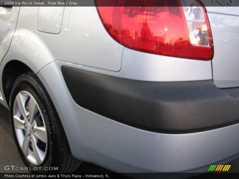 Polar Blue / Gray 2008 Kia Rio LX Sedan