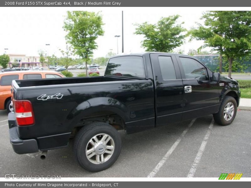 Black / Medium Flint Grey 2008 Ford F150 STX SuperCab 4x4