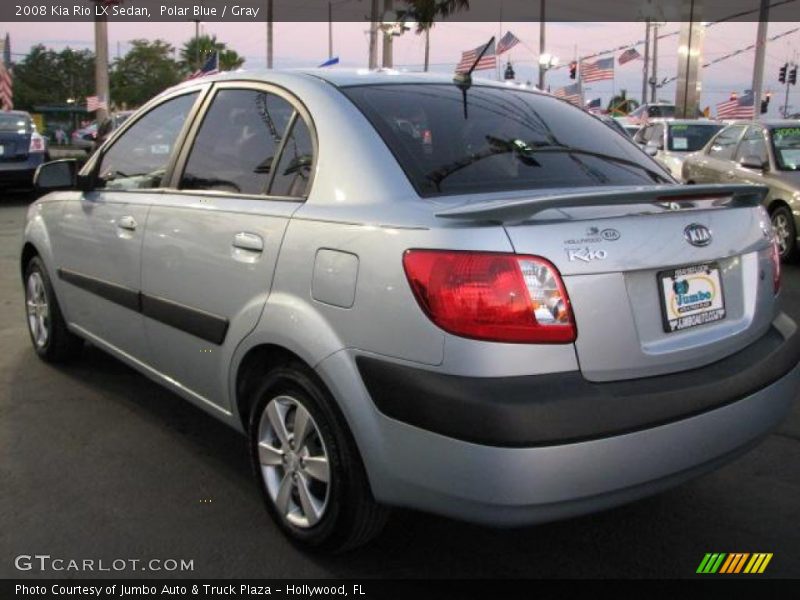 Polar Blue / Gray 2008 Kia Rio LX Sedan