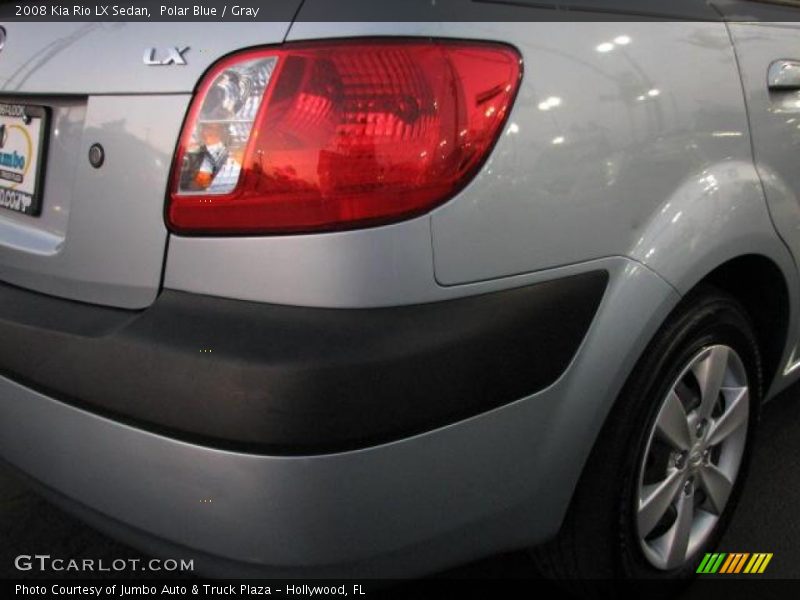 Polar Blue / Gray 2008 Kia Rio LX Sedan