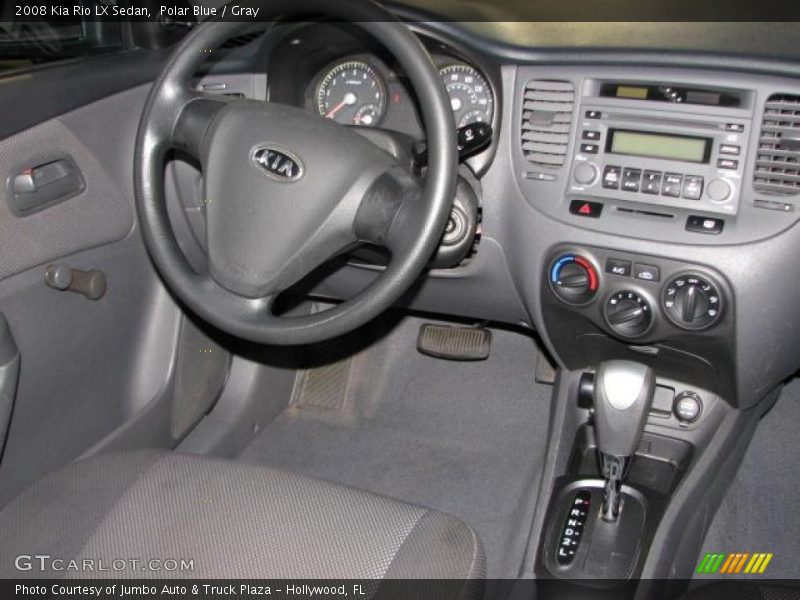 Polar Blue / Gray 2008 Kia Rio LX Sedan
