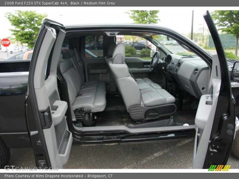 Black / Medium Flint Grey 2008 Ford F150 STX SuperCab 4x4