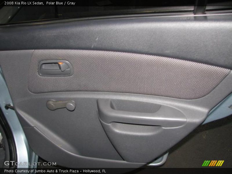 Polar Blue / Gray 2008 Kia Rio LX Sedan