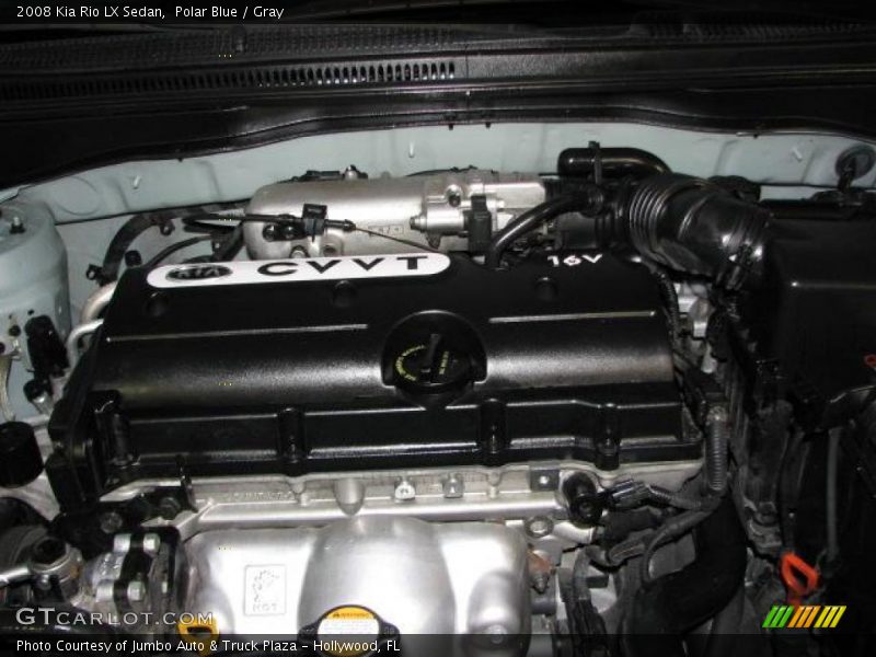 Polar Blue / Gray 2008 Kia Rio LX Sedan