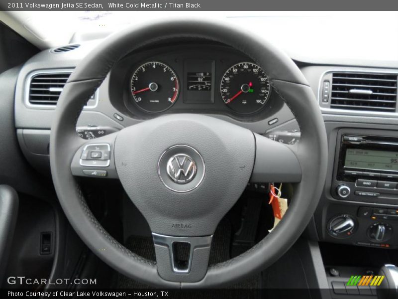 White Gold Metallic / Titan Black 2011 Volkswagen Jetta SE Sedan