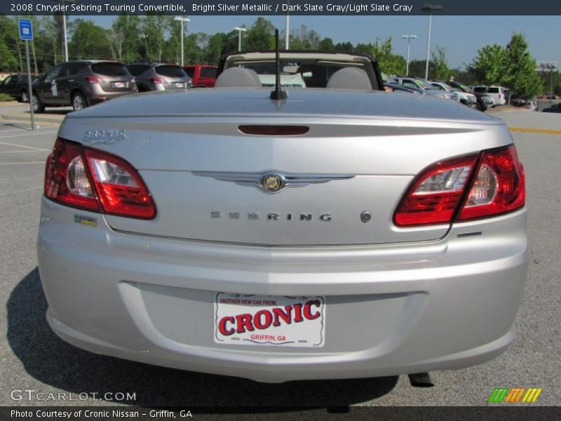 Bright Silver Metallic / Dark Slate Gray/Light Slate Gray 2008 Chrysler Sebring Touring Convertible
