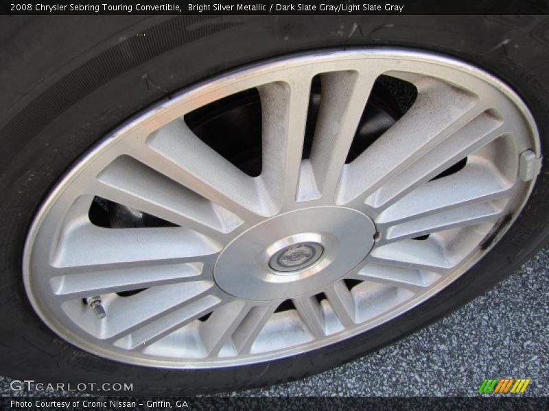 Bright Silver Metallic / Dark Slate Gray/Light Slate Gray 2008 Chrysler Sebring Touring Convertible