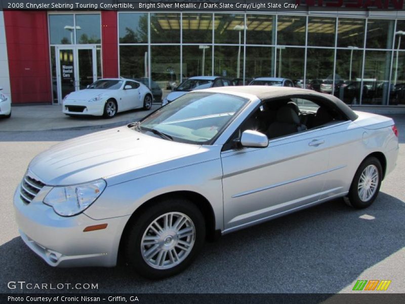Bright Silver Metallic / Dark Slate Gray/Light Slate Gray 2008 Chrysler Sebring Touring Convertible