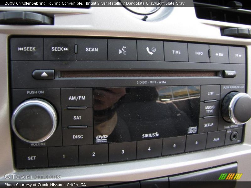 Controls of 2008 Sebring Touring Convertible