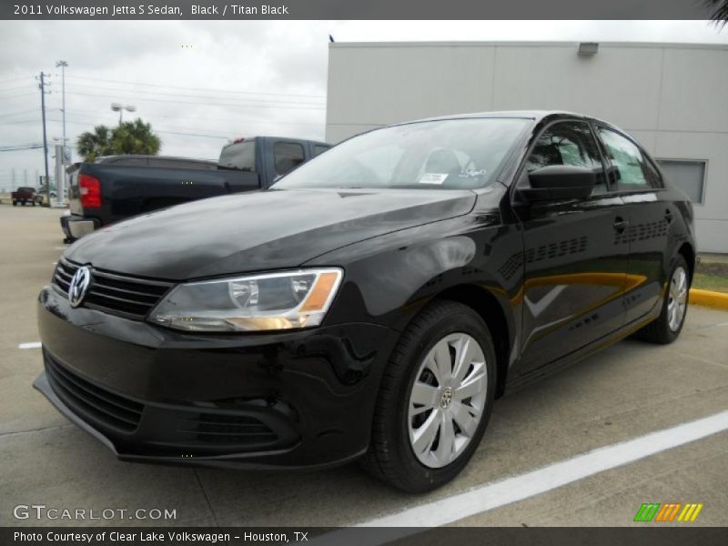 Black / Titan Black 2011 Volkswagen Jetta S Sedan
