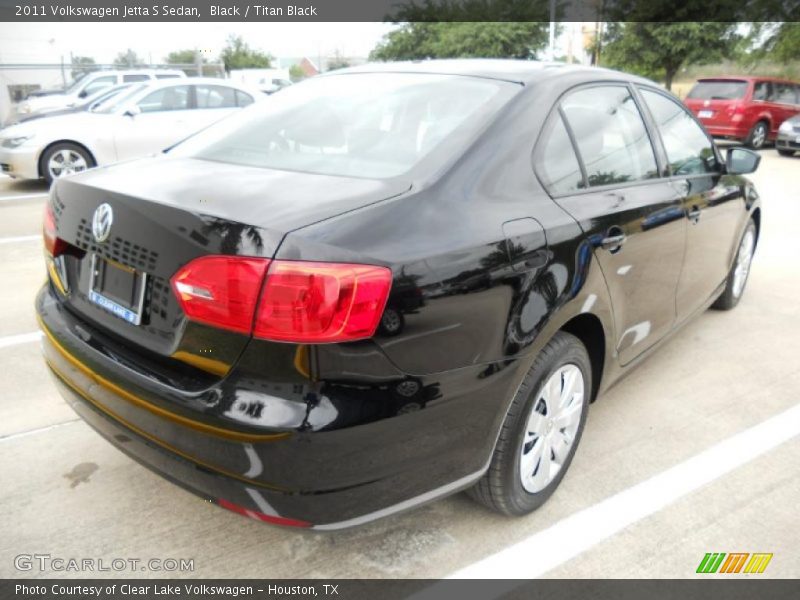 Black / Titan Black 2011 Volkswagen Jetta S Sedan
