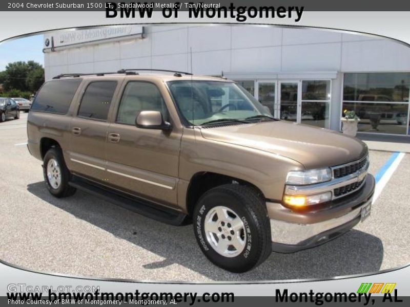 Sandalwood Metallic / Tan/Neutral 2004 Chevrolet Suburban 1500 LT